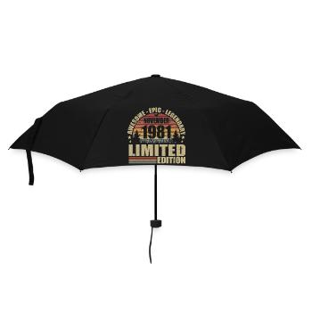 Novembre 1981 Édition Limitée Rétro Novembre 1981 - Parapluie standard - noir - Devant