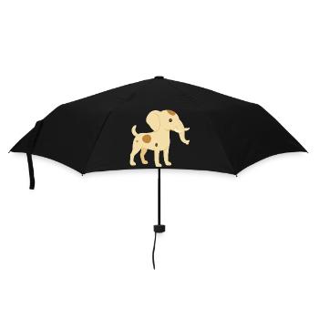 Elephant dog jack russell - Umbrella (small) - black - Front