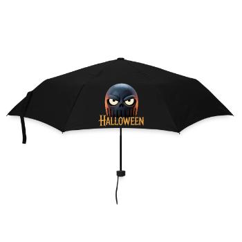 Feuer Schädel Halloween | Hexe süsses oder saures - Regenschirm (klein) - Schwarz - Vorne