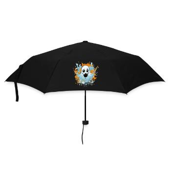 Geist Comic - Regenschirm (klein) - Schwarz - Vorne