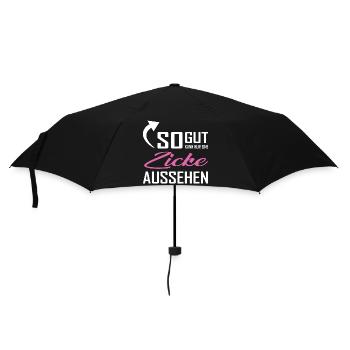 So gut kann nur eine Zicken aussehen - Umbrella (small) - black - Front
