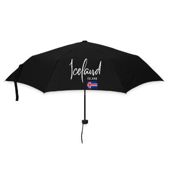 Racines islandaises, j’adore l’Islande - Parapluie standard - noir - Devant