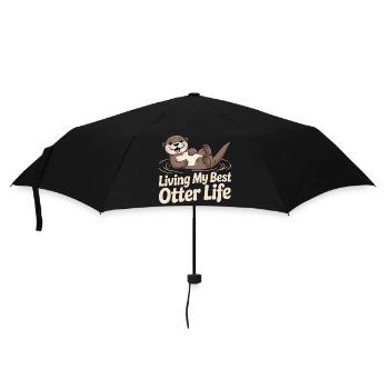 Living My Best Otter Life – Otter - Umbrella (small) - black - Front