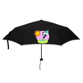 Été de la piscine Panda - Parapluie standard - noir - Devant