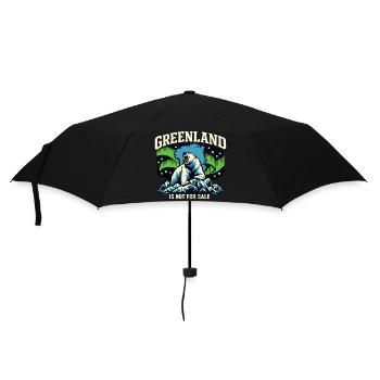 Grönland Steht Nicht Zum Verkauf Hände Weg - Regenschirm (klein) - Schwarz - Vorne