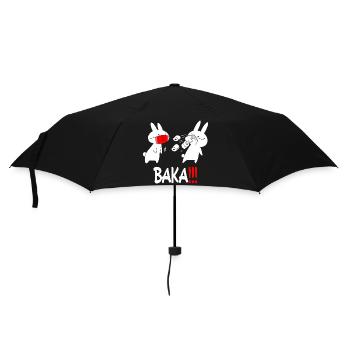 Baka Rabbit Slap Anime Funny Japanese Otaku - Umbrella (small) - black - Front