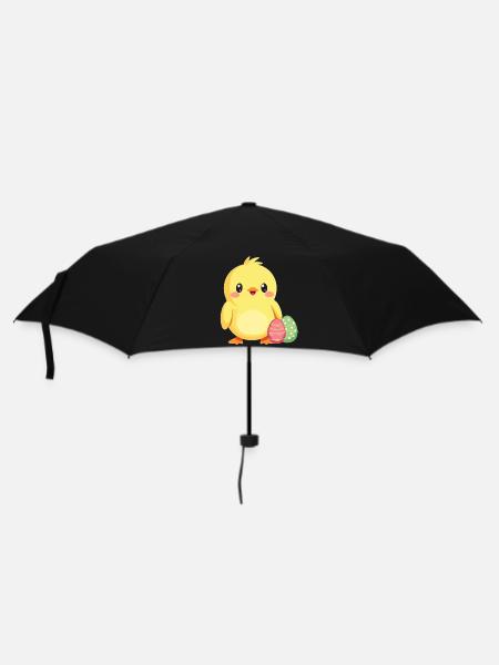 Küken an Ostern - Regenschirm (klein) - Schwarz