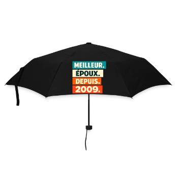 Meilleur Époux Depuis 2009 Anniversaire - Parapluie standard - noir - Devant