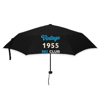 Vintage 1955 – Ski Club Retro Birth Year Gift - Umbrella (small) - black - Front