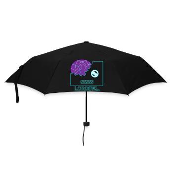 Cyberpunk Robot Neon - Umbrella (small) - black - Front