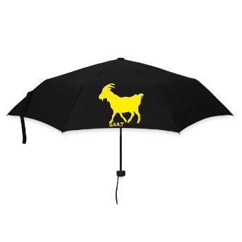 Ziege GOAT gelb - Regenschirm (klein) - Schwarz - Vorne