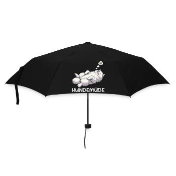 Dog Tired Samoyed Samoyed Owner Samoyed Dog - Umbrella (small) - black - Front
