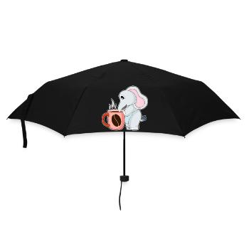 Elephant Coffee Mug - Umbrella (small) - black - Front