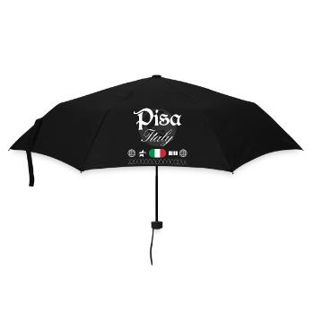 Pisa Italy Streetwear Travel Souvenir - Umbrella (small) - black - Front