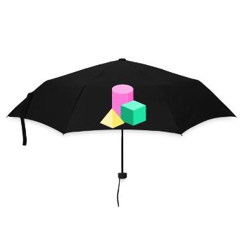 Blocs de couleur en géométrie pastel - Parapluie standard - noir - Devant