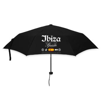 Ibiza Spain Streetwear Travel Souvenir - Umbrella (small) - black - Front