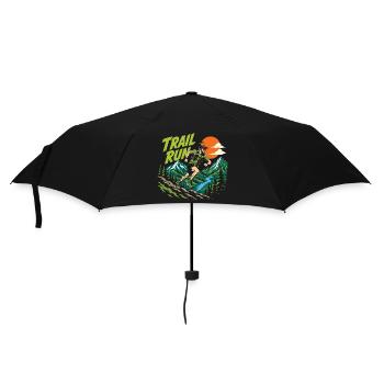 course sur sentier - Parapluie standard - noir - Devant