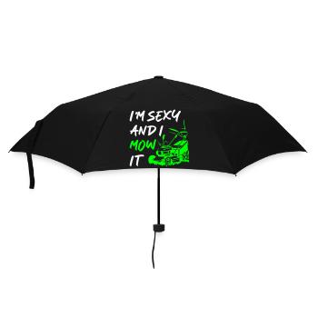 I_Am_Sexy_And_I_Mow_It - Regenschirm (klein) - Schwarz - Vorne