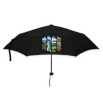 Voyage à Saint-Christophe-Nevis – Île des Caraïbes et culture - Parapluie standard - noir - Devant