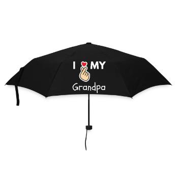 J’adore mon cadeau de famille grand-père - Parapluie standard - noir - Devant