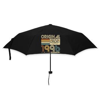 1996 Geburtstag Retro Jahrgang Vintage Geschenk - Regenschirm (klein) - Schwarz - Vorne