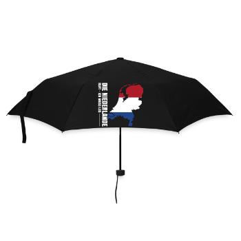 Niederlande Auswandern - Regenschirm (klein) - Schwarz - Vorne