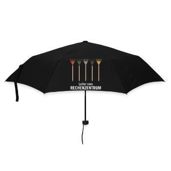 Leiter vom Rechenzentrum Gartenoutfit Gartenarbeit - Regenschirm (klein) - Schwarz - Vorne