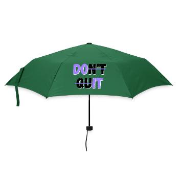 Don't give up! /Do it - Umbrella (small) - bottlegreen - Front