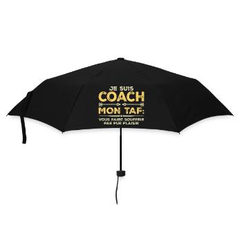 I'm a coach, Humor gift sports coach - Umbrella (small) - black - Front