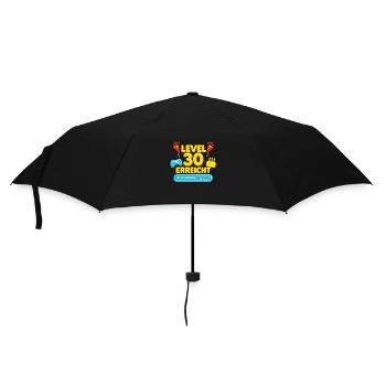 Level 30 erreicht - Regenschirm (klein) - Schwarz - Vorne