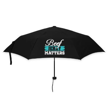 Beef Jerky Matters Meat Lover Trockenfleisch - Regenschirm (klein) - Schwarz - Vorne