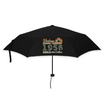 Anniversaire 69 Ans | Millésime 1956 Cadeau 1956 - Parapluie standard - noir - Devant