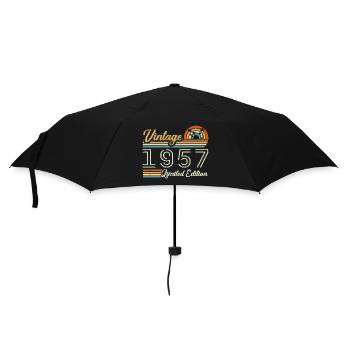 Anniversaire 68 Ans | Millésime 1957 Cadeau 1957 - Parapluie standard - noir - Devant