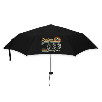 42 Jahre Geburtstag | Jahrgang 1983 Geschenk 1983 - Regenschirm (klein) - Schwarz - Vorne