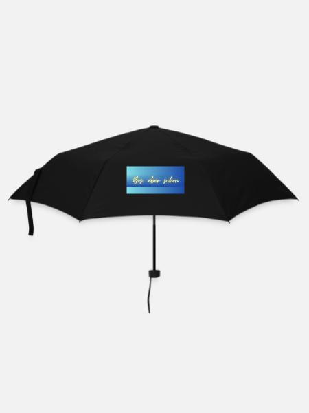 Bös, aber schön - Umbrella (small) - black
