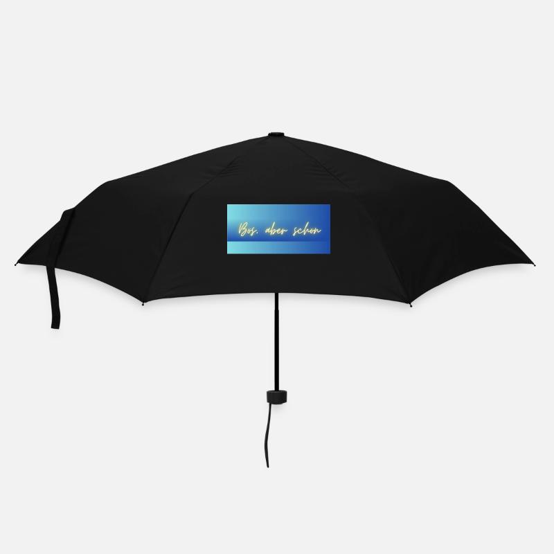 Bös, aber schön - Regenschirm (klein) - Schwarz