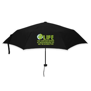 Life Das Peinliche Moment Zwischen Leben - Regenschirm (klein) - Schwarz - Vorne