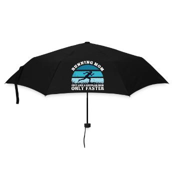 Courir maman comme une maman ordinaire seulement plus vite - Parapluie standard - noir - Devant