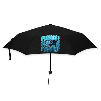 Plongée sous-marine cadeau plongée pour plongeur - Parapluie standard - noir - Devant