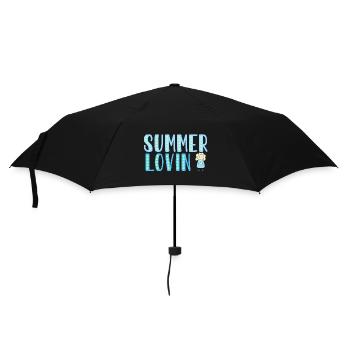 Summer lovin - Regenschirm (klein) - Schwarz - Vorne