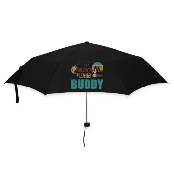 Daddys Fishing Buddy Angeln Karpfen - Regenschirm (klein) - Schwarz - Vorne