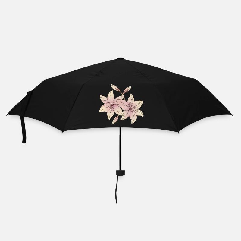 Fleurs de lys - Parapluie standard - noir