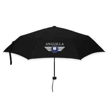 Ich liebe Anguilla, Eleganz Stil Design T-Shirt - Regenschirm (klein) - Schwarz - Vorne