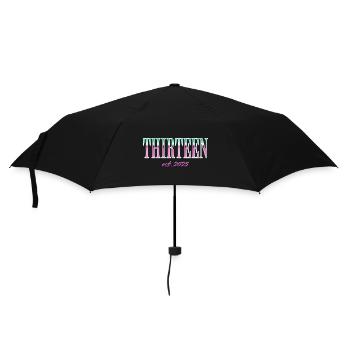 Thirteen Est. 2025 Boys Girls Official Teenager - Umbrella (small) - black - Front