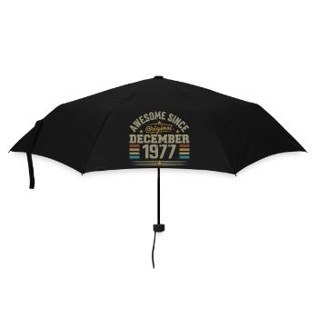 December 1977 - December 1977 Birthday Gift - Umbrella (small) - black - Front