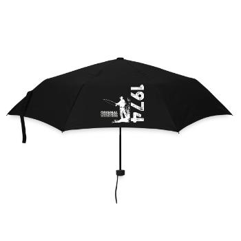 50ème Anniversaire Pêcheur Pêche 1974 Millésime 1974 - Parapluie standard - noir - Devant