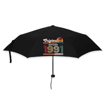 32ème Anniversaire Millésime Novembre Millésime 1991 - Parapluie standard - noir - Devant
