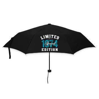 50th Birthday Original August 1974 Year 1974 - Umbrella (small) - black - Front