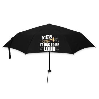 Trumpet Player Men Women Trumpetist Gag Trumpet - Umbrella (small) - black - Front