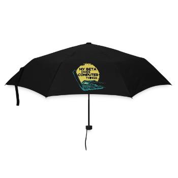 Ma bêta fait des programmeurs informatiques - Parapluie standard - noir - Devant